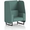 Brixworth 1 Seater Open Booth, Black Legs, Sumi Fabric, Handa Panels And Sofa