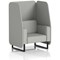 Brixworth 1 Seater Open Booth, Black Legs, Sumi Fabric, Tokyo Panels And Sofa