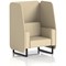 Brixworth 1 Seater Open Booth, Black Legs, Sumi Fabric, Zen Panels And Sofa