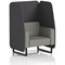Brixworth 1 Seater Open Booth, Black Legs, X2 Fabric, Arithmetic Panels And Number Sofa