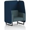 Brixworth 1 Seater Open Booth, Black Legs, X2 Fabric, Calculus Panels And Polygon Sofa