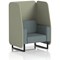 Brixworth 1 Seater Open Booth, Black Legs, Main Line Flax Fabric, Newbury Panels And Westminster Sofa