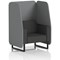 Brixworth 1 Seater Open Booth, Black Legs, Synergy Fabric, Partner Panels And Mix Sofa