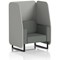Brixworth 1 Seater Open Booth, Black Legs, Sumi Fabric, Tokyo Panels And Kobe Sofa