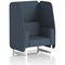 Brixworth 1 Seater Open Booth, White Legs, Rivet Fabric, Crucible Panels And Sofa