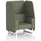Brixworth 1 Seater Open Booth, White Legs, Main Line Flax Fabric, Monument Panels And Sofa