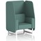 Brixworth 1 Seater Open Booth, White Legs, Sumi Fabric, Handa Panels And Sofa