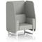 Brixworth 1 Seater Open Booth, White Legs, Sumi Fabric, Tokyo Panels And Sofa