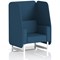 Brixworth 1 Seater Open Booth, White Legs, Sumi Fabric, Uto Panels And Sofa