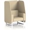 Brixworth 1 Seater Open Booth, White Legs, Sumi Fabric, Zen Panels And Sofa