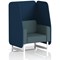 Brixworth 1 Seater Open Booth, White Legs, X2 Fabric, Calculus Panels And Polygon Sofa