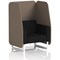Brixworth 1 Seater Open Booth, White Legs, X2 Fabric, Theory Panels And Diameter Sofa
