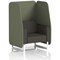 Brixworth 1 Seater Open Booth, White Legs, Main Line Flax Fabric, Monument Panels And Temple Sofa