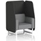 Brixworth 1 Seater Open Booth, White Legs, Synergy Fabric, Mix Panels And Partner Sofa