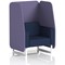 Brixworth 1 Seater Open Booth, White Legs, Synergy Fabric, Order Panels And Alike Sofa