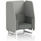 Brixworth 1 Seater Open Booth, White Legs, Sumi Fabric, Tokyo Panels And Kobe Sofa