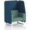 Brixworth 1 Seater Open Booth, White Legs, Sumi Fabric, Uto Panels And Handa Sofa