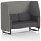 Brixworth 2 Seater Open Booth, Black Legs, X2 Fabric, Number Panels And Arithmetic Sofa