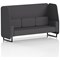 Brixworth 3 Seater Open Booth, Black Legs, X2 Fabric, Arithmetic Panels And Sofa