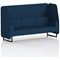 Brixworth 3 Seater Open Booth, Black Legs, X2 Fabric, Calculus Panels And Sofa