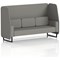 Brixworth 3 Seater Open Booth, Black Legs, X2 Fabric, Number Panels And Sofa