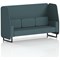 Brixworth 3 Seater Open Booth, Black Legs, X2 Fabric, Polygon Panels And Sofa