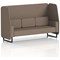 Brixworth 3 Seater Open Booth, Black Legs, X2 Fabric, Theory Panels And Sofa