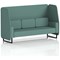 Brixworth 3 Seater Open Booth, Black Legs, Sumi Fabric, Handa Panels And Sofa