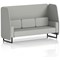 Brixworth 3 Seater Open Booth, Black Legs, Sumi Fabric, Tokyo Panels And Sofa