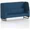 Brixworth 3 Seater Open Booth, Black Legs, Sumi Fabric, Uto Panels And Sofa
