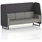 Brixworth 3 Seater Open Booth, Black Legs, X2 Fabric, Arithmetic Panels And Number Sofa