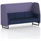 Brixworth 3 Seater Open Booth, Black Legs, Synergy Fabric, Order Panels And Alike Sofa