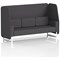 Brixworth 3 Seater Open Booth, White Legs, X2 Fabric, Arithmetic Panels And Sofa