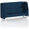 Brixworth 3 Seater Open Booth, White Legs, X2 Fabric, Calculus Panels And Sofa