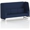 Brixworth 3 Seater Open Booth, White Legs, Synergy Fabric, Alike Panels And Sofa