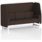 Brixworth 3 Seater Open Booth, White Legs, Synergy Fabric, Wed Panels And Sofa