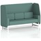 Brixworth 3 Seater Open Booth, White Legs, Sumi Fabric, Handa Panels And Sofa