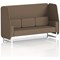Brixworth 3 Seater Open Booth, White Legs, Sumi Fabric, Osaka Panels And Sofa