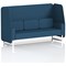 Brixworth 3 Seater Open Booth, White Legs, Sumi Fabric, Uto Panels And Sofa
