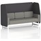 Brixworth 3 Seater Open Booth, White Legs, X2 Fabric, Arithmetic Panels And Number Sofa