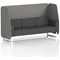 Brixworth 3 Seater Open Booth, White Legs, X2 Fabric, Number Panels And Arithmetic Sofa