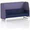 Brixworth 3 Seater Open Booth, White Legs, Synergy Fabric, Order Panels And Alike Sofa