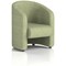 Lamport Armchair, With Black Feet, In Rivet Fabric, Burnish