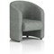 Lamport Armchair, With Black Feet, In Rivet Fabric, Prime