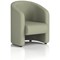 Lamport Armchair, With Black Feet, In Main Line Flax Fabric, Newbury