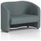 Lamport 2 Seater Sofa, With Black Feet, In Main Line Flax Fabric, Westminster