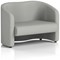 Lamport 2 Seater Sofa, With Black Feet, In Sumi Fabric, Tokyo