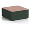Harlestone Large Square Stool, In Yoredale Fabric, Ingleton Body Kidstone Top