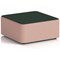 Harlestone Large Square Stool, In Yoredale Fabric, Kidstone Body Ingleton Top