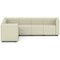 Mawsley Modular Seating Set L-Shaped Corner Sofa, 7 Seater, With Arms, Era - Futurist